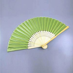 Éventails pliables personnalisés en bois avec motif floral, petits mini-éventails portables pour mariée et mariage, avec pochette, fournisseurs de cadres artisanaux - Product Image 1