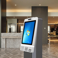 Terminal POS Layar Sentuh Kapasitif Wintronix Indoor 10 Titik, Kios Swalayan, Pembaca Barcode, Fungsi SDK, LCD Tipe Lantai untuk Mal