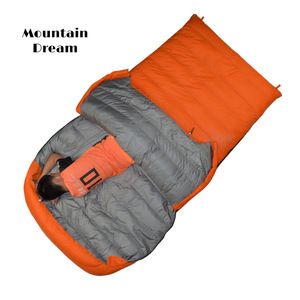 Da Niu Factory Wholesale Sale Outdoor Warm <strong>Cold</strong>-proof <strong>Ultra</strong>-<strong>light</strong> Duck Down <strong>Large</strong> Double Envelope-style <strong>Sleeping</strong> <strong>Bag</strong> - Product Image 1