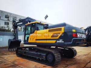 Excavatrice sur chenilles Hyundai d'origine, 33 tonnes, HX340HD, capacité de la benne de 1,44 m, moteur Cummins, garantie d'un an - Product Image 2