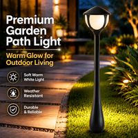 Lanterne LED de style chinois pour jardin, 110lm/W, lumière blanche chaude 3000K, 360° °   Éclairage panoramique pour pelouse, patio et marches