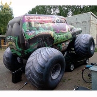 Jeep gonflable de décoration de véhicules, ballon de voiture personnalisé de toute forme