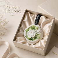 Grossiste Pierre Parfumée Plâtre Relief 3D Gardénia Hortensia Pendentif Auto Maison Rétroviseur Placard