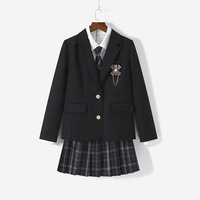 2025 venta al por mayor traje de uniforme de clase estudiantes de secundaria alto rendimiento niñas graduación uniforme escolar