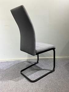 Modern High Back Fabric Home Furniture Dining <b>Chair</b> With Metal Legs for Restaurant - Product Image 3