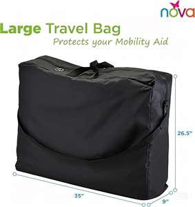 Sac de transport universel pour rollator, pour transporter des accessoires sur fauteuil roulant, déambulateurs à roulettes et chaises de transport - Product Image 3