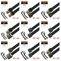 Cable plano flexible HDMI FPV FPC FFC hembra a macho, adaptador de 90 grados arriba/bajo, cable de extensión plano de cinta FPC de 10 cm, paso de 20 pines