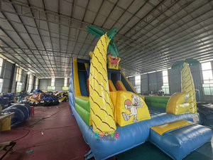 China Fábrica Comercial PVC Gran Carácter <span class=keywords><strong>Bob</strong></span> <span class=keywords><strong>Esponja</strong></span> Inflable Tobogán <span class=keywords><strong>Bob</strong></span> <span class=keywords><strong>Esponja</strong></span> Inflable Patio de juegos inflable con obstáculo para niños - Product Image 2