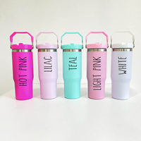 Vaso de Plástico de 30 oz con Pajita, Botella Aislada al Vacío, Reutilizable, para Niños, Gimnasio, Viajes, Resistente a Fugas, para Beber Directamente