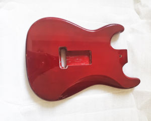 Custom <span class=keywords><strong>Sunburst</strong></span> acabado Basswood Body DIY ST Cuerpo de guitarra eléctrica con chapa de arce flameado para la construcción de guitarras - Product Image 2