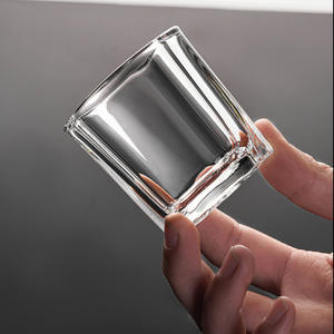 <span class=keywords><strong>2.2</strong></span> oz temizle ağır taban Tequila Espresso Talavera kare Shot cam votka viski Tequila için özel Logo ile - Product Image 3