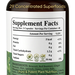 Cápsulas de Frutas y Verduras OEM, Suplemento de Alimentos Integrales, Superalimento, Apoyo Antioxidante, Bienestar Digestivo, Suministro Nutricional Diario - Product Image 6