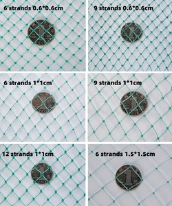 Rete Anti-Uccelli in PE Annodato Durevole per Protezione Frutteti, Dimensione Fori 2cm 3cm 4cm, Rete Verde Anti-Uccelli per Allevamento Avicolo - Product Image 3