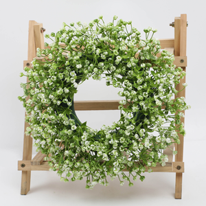 <strong>Wall</strong> Hanging <strong>Fake</strong> <strong>Flower</strong> Arrangement Artificial <strong>Flower</strong> Gypsophila Babys Breath <strong>Flower</strong> Artificial Wreath for Wedding Hotel Decor - Product Image 2