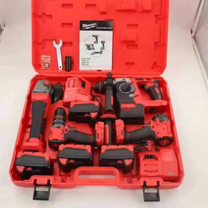 Kit d'outils électriques sans fil STEELTREKS 4-en-1 21V/36V Clé à chocs Perceuse à percussion Certifié CE//RoHS Ensemble de bricolage 4 pièces avec coffret rigide - Product Image 3