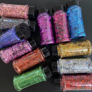 Ensemble de pots à paillettes épaisse de 2 oz, mélange de paillettes en Polyester cosmétique en vrac, holographique - Product Image 4