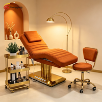 Table de massage électrique ergonomique de luxe moderne pour hôtel, réglable, 3 moteurs, éponge haute densité pour salon et spa