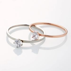 แหวนเพชรดีไซน์แฟชั่นใหม่ สแตนเลสชุบเงิน สำหรับเป็นของขวัญชั้นสูง สำหรับงานแต่งงาน - Product Image 4