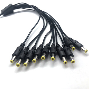 DC Power <b>Cable</b> 1 To 10 <b>Splitter</b> 5.5x2.1mm Male To Female 12V Industrial PVC Insulation Copper Conductor - Product Image 3