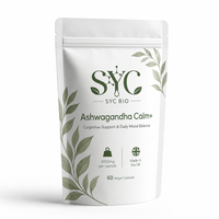 SYC BIO Capsules d'Ashwagandha 3000mg Extrait de Withania Somnifera Premium à base de plantes 60 Capsules Végétaliennes Soutien Antioxydant Fournisseur OEM