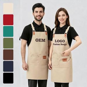 Promotional Gifts, New Customized Embroidered Color for Restaurants and Cafes, Waterproof Cotton Canvas Aprons - Product Image 1