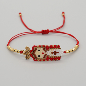 Pulseras de cuentas de semillas Resoul hechas a mano con diseño de muñeca Matryoshka, joyería de la <span class=keywords><strong>amistad</strong></span> con hilo rojo de la suerte para mujeres <span class=keywords><strong>y</strong></span> niñas, regalo - Product Image 5