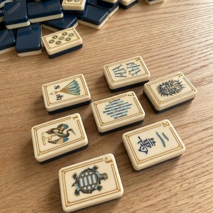 Juego de Mahjong Americano de Lujo Nature Walk, 160 Fichas, 2 Capas, Acrílico Grabado con Diseño Inspirado en <span class=keywords><strong>el</strong></span> <span class=keywords><strong>Bosque</strong></span>, para Coleccionistas y Noches de Juego - Product Image 2