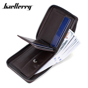 กระเป๋าสตางค์สั้นผู้ชายแบรนด์ Baellerry พร้อมช่องใส่บัตรและช่องใส่เงินสดสำหรับใช้ในชีวิตประจำวัน - Product Image 1
