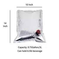 Concurrerende prijs op maat gemaakte folie pouch 10L Bib Bag wijnzak In-Box aseptische zak voor vruchtensap