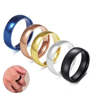Anillos <span class=keywords><strong>de</strong></span> boda clásicos sencillos <span class=keywords><strong>para</strong></span> <span class=keywords><strong>hombre</strong></span> <span class=keywords><strong>y</strong></span> <span class=keywords><strong>mujer</strong></span>, banda <span class=keywords><strong>de</strong></span> compromiso <span class=keywords><strong>de</strong></span> acero inoxidable <span class=keywords><strong>de</strong></span> 6mm, joyería <span class=keywords><strong>de</strong></span> alianza informal Unisex - Product Image 1