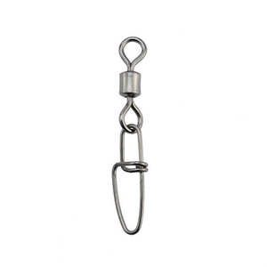 Anzuelo Giratorio de Acero Inoxidable y Latón Synnex con Cierre de Seguridad para Pesca - Product Image 1