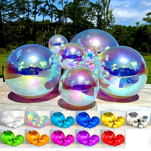 Grandes boules brillantes gonflables abordables pour l'extérieur <span class=keywords><strong>Ballon</strong></span> gonflable Miroir Boules brillantes lisses argentées pour l'événement - Product Image 1