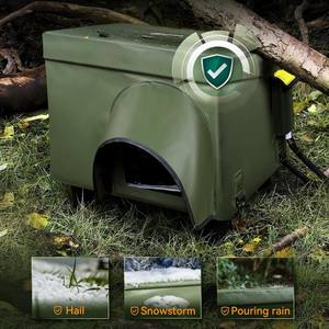 Bestseller Ganzjahres-Katzenhaus für Draußen Wetterfest Leicht zu Reinigen Isoliert Beheizt aus Oxford-Gewebe Solide Box Tragbar - Product Image 4