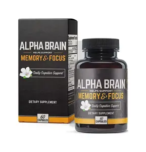 Alpha Brain Kapsel Citicoline Gehirn-Supplement Gedächtnis-Fokus Nootropisches Gehirn-Supplement Kapsel