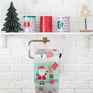 <span class=keywords><strong>Papel</strong></span> Higiénico Navideño LR con Estampado de Dibujos Animados, Divertido Papá Noel, Regalos de Broma, Decoración para Fiesta, Rollo Estándar de 2 Capas para Baño - Product Image 4