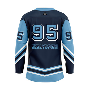 Erkek Spor Örgü Geliştirilmiş Hokey Spor Giysisi Özel Yapım İşlemeli Harfli ve Rakamlı Hokey Forması - Product Image 4