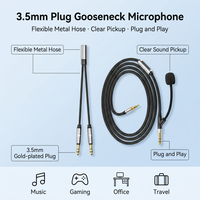 Microphone col de cygne 3,5 mm de remplacement pour écouteurs, accessoires personnalisés pour écouteurs sous marque privée
