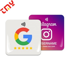 Tùy chỉnh nhỏ mã QR PVC tiktok 215 213 216 không thấm nước RFID cửa sổ nhãn Google xem xét Tag NFC dán - Product Image 4