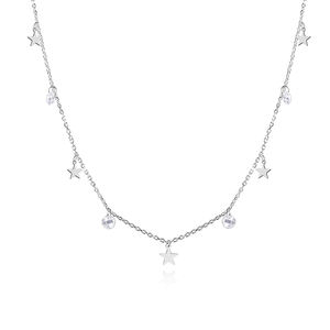 قلادة عصرية مبهرجة على شكل دمعة، قلادة 925 - Product Image 2