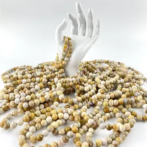 All'ingrosso naturale di cristallo curativo corallo giada braccialetto di pietra per la decorazione della casa regali