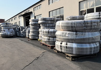 Tuyau hydraulique en caoutchouc synthétique 5000psi tuyau de nettoyeur haute pression deux couches fil d'acier EN853 Toway Hose