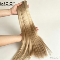 MSCICI Tissages de cheveux humains bruts non traités 100% vierges à cuticules alignées doublement tirées, Vente en gros d'usine de mèches de cheveux humains
