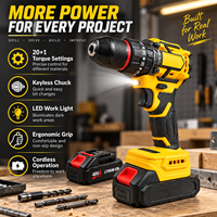 Perceuse-visseuse électrique sans fil à moteur brushless HJT, personnalisable, avec batterie rechargeable – Vente directe usine