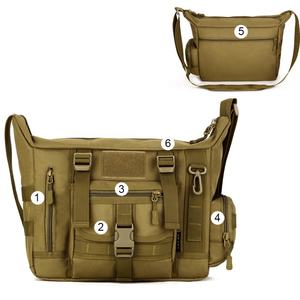 Sac pour ordinateur portable 14 pouces, mallette tactique, sac à main pour homme, sac messager, sac à bandoulière, sac de voyage - Product Image 4