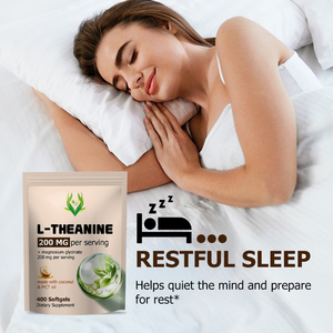 OEM L theanine Softgel <b>Calming</b> Mood Promotes Relaxation Supports Daily Wellness Vitality Soft Capsules - Product Image 4