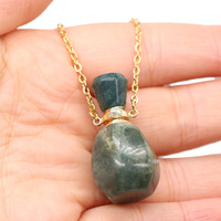Pendentif flacon de parfum en pierre de lapis-lazuli naturel Hongzhuo