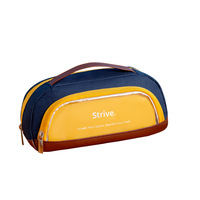 Trousse à crayons verticale transparente pliable grande capacité Shlan PC-1333, style garçon, simple, portable, en tissu, pour l'école, le bureau, numérique, UV