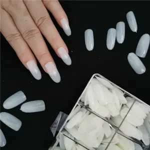 Punte per unghie bara da 500 pezzi punte per unghie trasparenti per unghie acriliche professionali con custodia