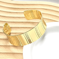 Bijoux de mariage en alliage plaqué or bijoux en cuivre Joias De Luxo bijoux fantaisie pour dames gros bracelets réglables