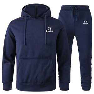 Conjunto Deportivo de Color Sólido, Sudadera con Capucha y Pantalones, Ropa Deportiva Unisex, Estilo Vintage Ligero - Product Image 1